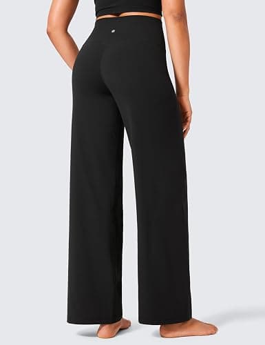 CRZ YOGA Womens Butterlift High Waisted Wide Leg Pants with Pockets 29"/31"/33" - Yoga Lounge Buttery Soft Comfy Casual thumbnail 2