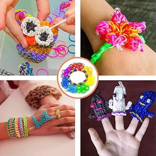 YITOHOP 12080+ Loom Bands Set, Rubber Bands for Bracelet Making Kit, DIY Arts & Crafts Idea, Friendship Bracelet Birthday Gift Kits for Kids Girls Boys Creative Art Crafts thumbnail 5