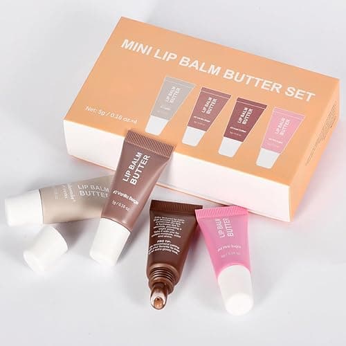4Pcs Hydrating Lip Gloss Set, Mini Lip Balm Pack, High Shine Glass Finish Lip Moisturizing Plumping Lip Gloss Shiny Jelly Liquid Lipstick for Women thumbnail 7