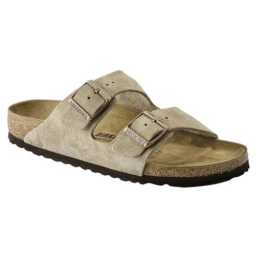 Birkenstock Womens Arizona Suede Taupe - 37 (US Men's 4.0-4.5; Wmn's 6.0-6.5) B(M) US - Image 1