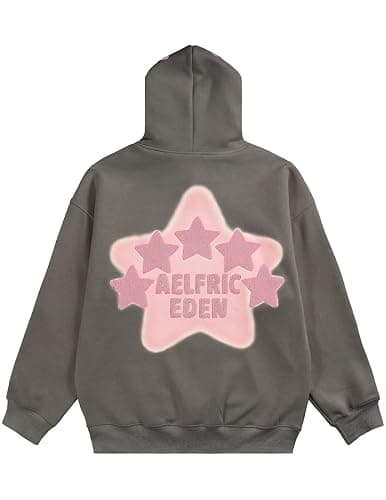 Aelfric Eden Graphic Hoodies for Men Y2K Printed Hoodie Sweatshirt Casual Oversized Long Sleeve Vintage Streetwear Pullover thumbnail 4