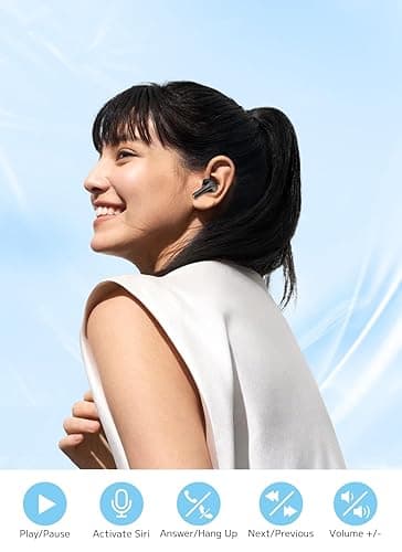 Szwdo Wireless Earbuds, ENC Noise Cancelling Ear Buds with Smart Touchscreen Case, 48H Playtime for Sports & Working, Bass Stereo Sound, Bluetooth 5.4 Headphones for iPhone 17/16/15/14/13/Android thumbnail 9