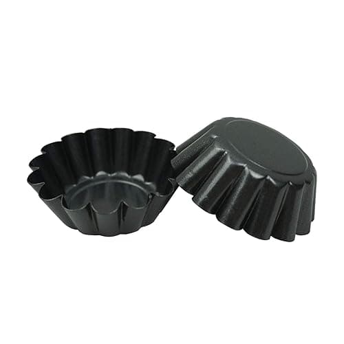 Proshopping 12 Pack Mini Tart Pan, Non-stick Carbon Steel Tart Molds, Pie Mould, Muffin Cupcake Pudding Maker - for Pies, Chinese Tart, Cakes (Size 2.6"x0.9") thumbnail 8
