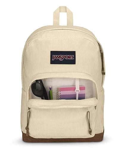 JanSport Right Pack Expressions Backpack - Travel, Work, or Laptop Bag - Coconut Corduroy thumbnail 6