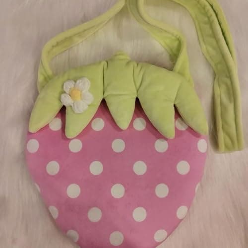 Pokn Y2K Jojifuku Cutecore Kawaii Pink Strawberry Crossbody Bag Mobile Phone Single Shoulder Bag for Women thumbnail 2