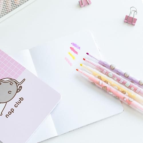 Pusheen Stationery Set | Pusheen Pencil Case With A6 Notebooks, Highlighters, Sticky Notes, Paper Clips, Stickers, Pen, Pencil | Pusheen Merchandise | Pusheen Gifts thumbnail 4