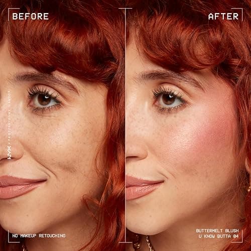 NYX Professional Makeup Buttermelt Blush, Cremige Textur mit Shea Butter, Mandelbutter & Mangobutter, Einfach zu verblenden für einen frischen Look, Farbe: U Know Butta thumbnail 3