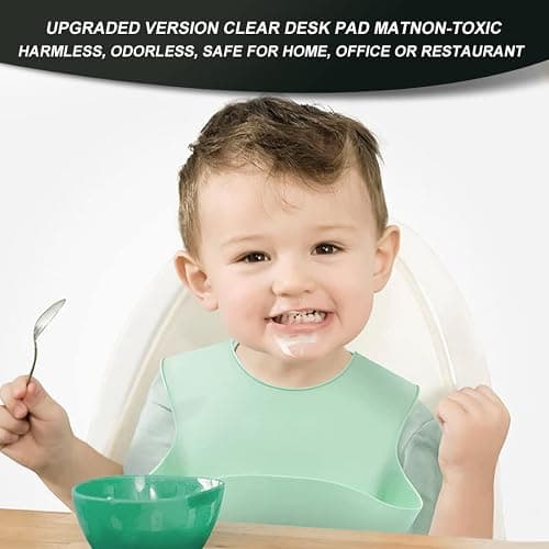 Clear Vinyl Table Protector 12x50 Inch PVC Plastic Table Cover Cloth Office Computer Laptop Writing Desktop Protection Mat Easy Clean Dining Coffee End Table Pad Waterproof Heat-resistant Non-slip thumbnail 3