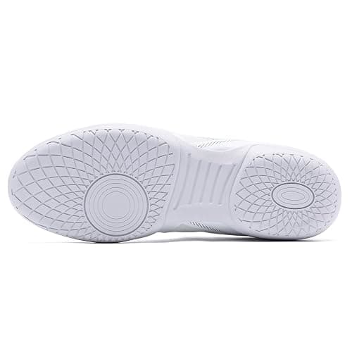 YHYLRON White Cheer Shoes for Womens Cheerleading Shoes Girls Youth Cheerleading Shoe Tennis Training Athletic Flats Breathable Cheer Sneaker Size thumbnail 3
