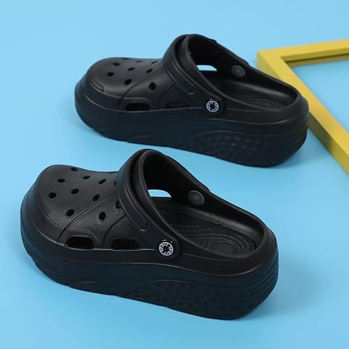 CERYTHRINA Gardener Platform Clogs Slippers Hight Heels Mules Clog Slip on Wedge Sandals thumbnail 6