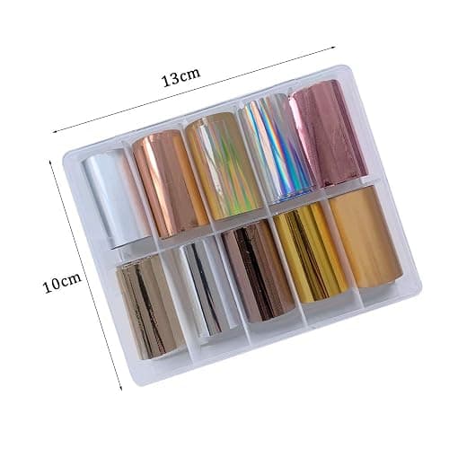 EBANKU 20 Rollen Nagel Transferfolie - Nailart Nägel Dekorationen thumbnail 6