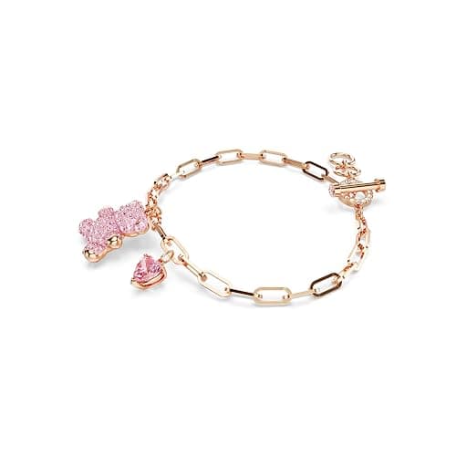 Swarovski Teddy bracelet Bear, Pink, Rose gold-tone finish thumbnail 4