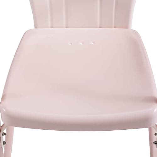 Crosley Furniture Tulip 2-Piece Outdoor Chair Set, Retro Metal Patio Chairs for Dining, Porch, Deck, Balcony, Pastel Pink Gloss - Pastel Pink Gloss thumbnail 10