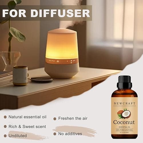 Coconut Essential Oils, 100% Pure and Natural Essential Oil for Aromatherapy Diffuser - Coconut/1 Fl Oz thumbnail 3