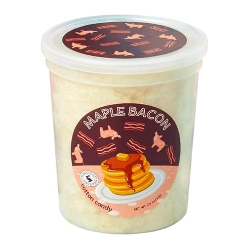 All-Star Cotton Candy Candy Gift Box of 6 Pickle, Mexican Hot Chocolate, Bubble Gum, Maple Bacon, Sour Rainbow, Frosted Donut- Unique ideas for Holidays, Birthdays, Gag Gifts, Party Favors thumbnail 6
