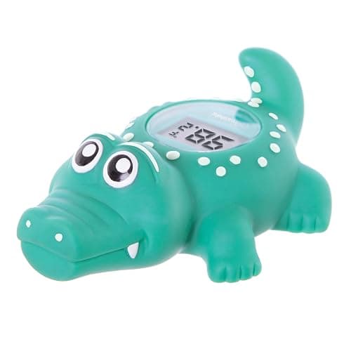 Dreambaby Floating Crocodile Bath Thermometer - Water Temperature Monitoring for Newborns, Infants, Toddlers - Croc Toy with Fahrenheit Display - Image 1