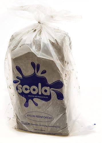Scola Reinforced Air Drying Modelling Clay (Stone), 12.5Kg - Image 1