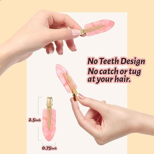 YIERSO 8 Pcs No bend Hair Clips  thumbnail 6