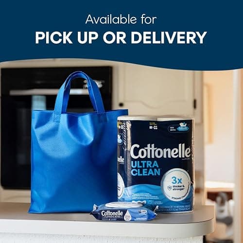 Cottonelle Ultra Clean Toilet Paper with Active CleaningRipples Texture, Strong Bath Tissue, 24 Family Mega Rolls = 132 Regular Rolls (4 Packs of 6) thumbnail 8