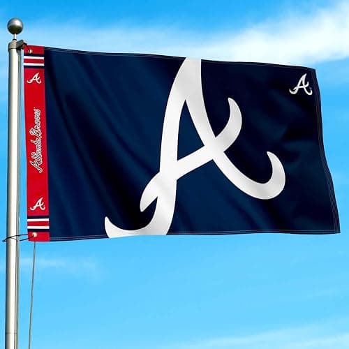 Atlanta Braves Printed Header Flag 3x5 Banner thumbnail 2