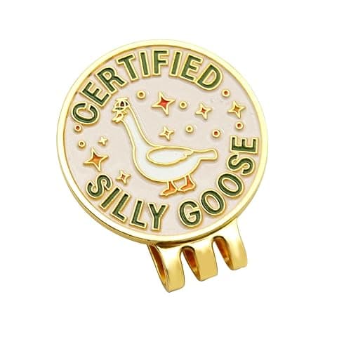 WUSUTE Funny Certified Goose Golf Ball Marker, Unique Magnetic Hat Clip for Golfers, Cool Golf Accessories for Men Women Golf Lovers thumbnail 7