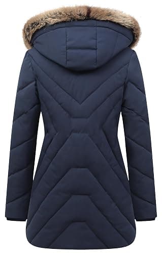 TYBBNY Women's Winter Coat Long Puffer Jacket - Waterproof Warm Thickened Snow Coat for Women thumbnail 4