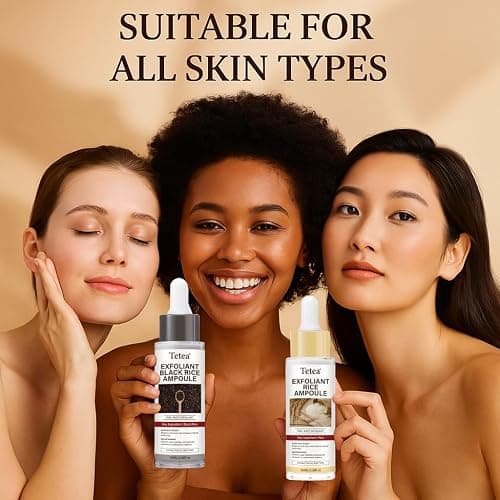 Peel Shot Glow Rice Ampoule Duo – 2 PCS White & Black Rice Facial Serum | Lightweight Hydrating Formula for All Skin | 3.38 Fl Oz Each thumbnail 3