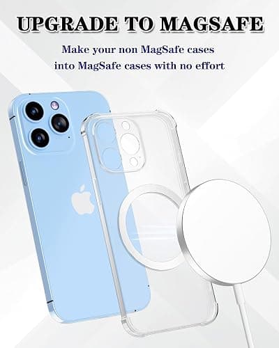 KALAPOP Metal Rings 6PCS,Ultra-Thin(0.4mm)for MagSafe Sticker/Magnetic Adapter/Phone Cases/Wireless charger,Compatible with iPhone 17/Air/16/15/14/13,Galaxy S24/S23/S22/Kindle,For Mag Safe Accessories thumbnail 2