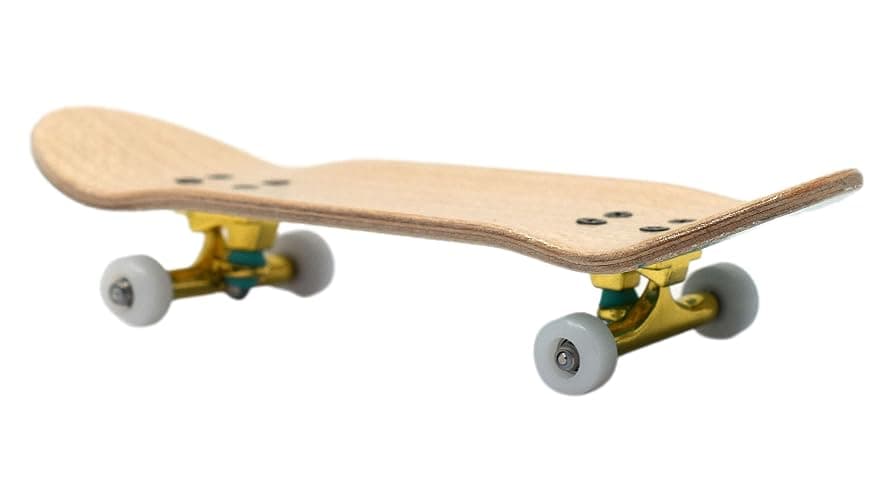 Teak Tuning 32mm Pro Fingerboard Heat Transfer Graphic Complete - Fully Assembled with Pro Level Parts - Pro Shaped Wood Deck (34x97mm), UltraSpin Wheels, Prodigy Trucks - Teal Yeti thumbnail 3