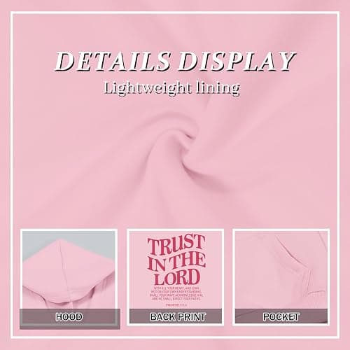 Kelxjia Trust In The Lord Graphic Hoodie For Girls Christian Jesus Hoodie Kids Faith Hooded Sweatshirt Preppy Pullover Tops thumbnail 7