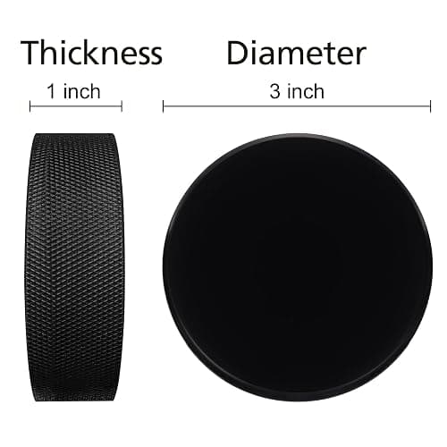 Faswin 18 Pack Ice Hockey Pucks with 3 Reusable Mesh Bag, Official Regulation, Diameter 3", Thickness 1", 6oz, Black thumbnail 2