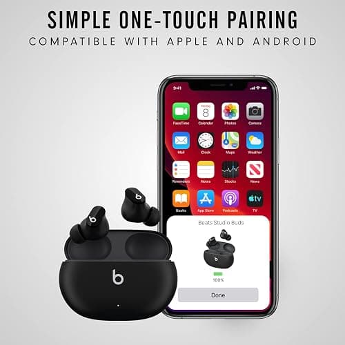 Beats Studio Buds Totally Wireless Noise Cancelling Earphones - Black (Renewed) thumbnail 9