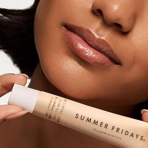 Summer Fridays Lip Butter Balm - Moisturizing Lip Gloss for Instant Shine + Sheer Color - With Nourishing Shea Butter - Everyday Makeup + Skin Care Summer Essentials - Toasted Marshmallow (.5 Oz) thumbnail 9