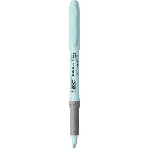 BIC Brite Liner Grip Pocket MINI Highlighter, Pastel Ink Colors, Chisel Tip, 6 Count (Pack of 1) thumbnail 3