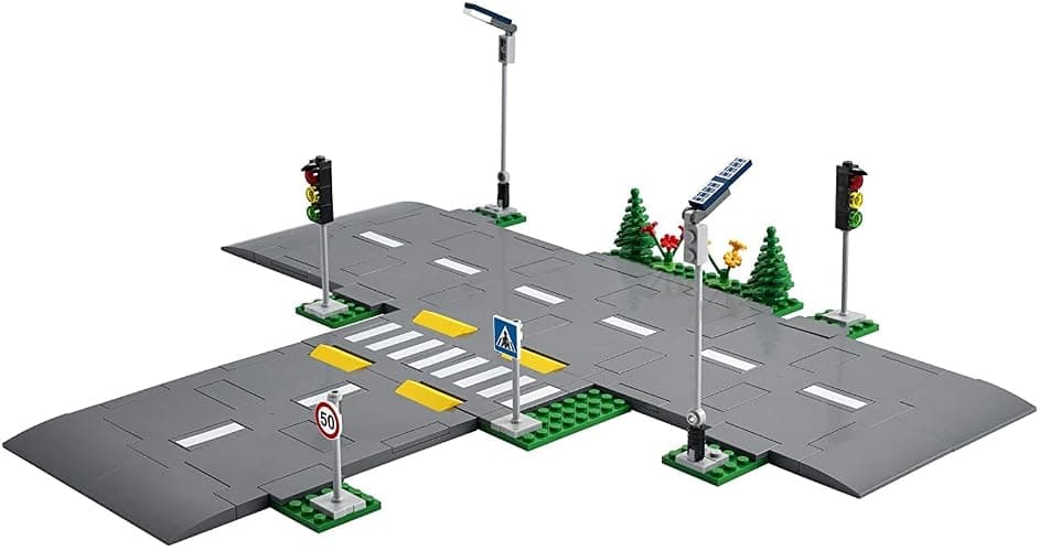 LEGO City Road Plates 60304 - Building Toy Set, Featuring Traffic Lights, Trees, Glow in The Dark Bricks, Combine City Series Sets, Great Gift for Kids, Boys, and Girls Ages 5+ thumbnail 4