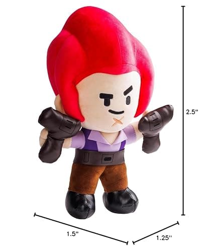 P.M.I. Brawl Stars Plush | 6-Inch Soft & Collectible Stuffed Toy | Plushie of Bo, Colt, Crow, El Primo, Nita, or Shelly (Random) | Official Licensed Brawler Plush Gift for Fans & Kids thumbnail 2