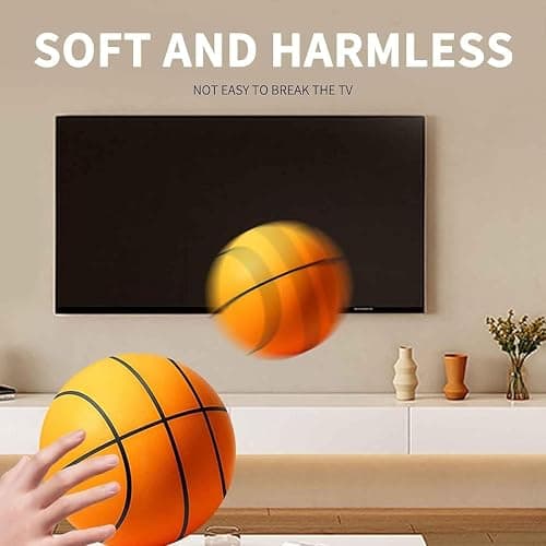 Silent Basketball-Size 7 (29.5") Upgrade Dribble Dream Silent Basketball, Foam Indoor Training Ball for Various Indoor Activities thumbnail 5