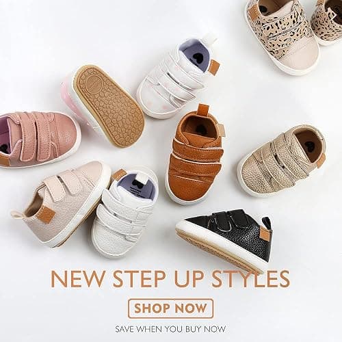 SOFMUO Baby Boys Girls High Top Ankle PU Leather Sneakers Soft Rubber Sole Infant Moccasins Newborn Oxford Loafers Anti-Slip Toddler Wedding Uniform Dress Shoes thumbnail 3