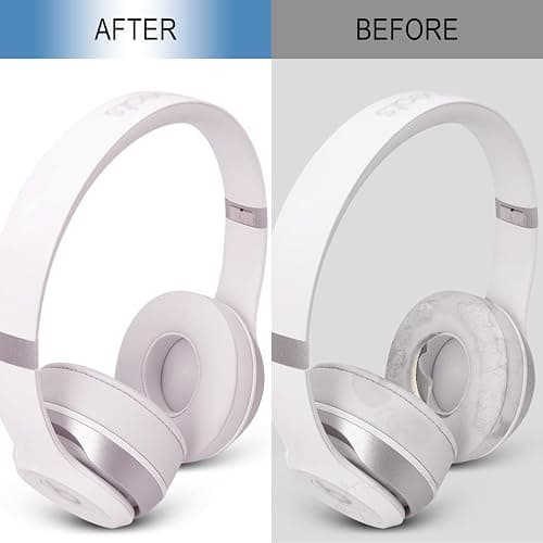 GEVO Ear Pads Replacement for Beats Solo 4 Wireless On-Ear Headphones, Earpads Ear Cushions for Solo 4 with Soft Protein Leather, Stronger Adhesive Backing (Cloud Pink) thumbnail 6