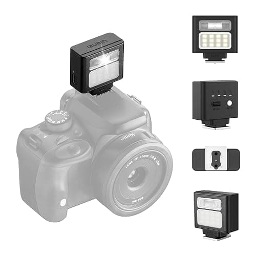 ULANZI SL02 Mini Flash Speedlite with Video Light, GN8 6500K Camera Mini Flashlight Fill Light for Canon Fuji Sony Nikon and Other More SLR Digital Cameras, 4 Power Levels Camera Flash Speedlight - Image 1