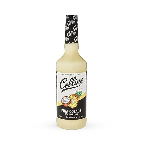 Collins Pina Colada Mix | Made With Real Pineapple Juice, Coconut and Other Natural Flavors | Tropical Cocktail Mixer, Home Bar accessories Cocktail Mixers, 32 fl oz thumbnail 5