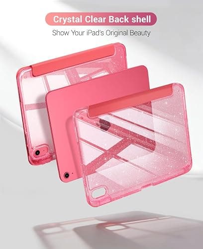 CoBak Case for iPad (A16) 11th Generation, iPad 10th Gen, Pink Glitter | Protective Multi-Angle Stand Cover with Portrait Mode, Pencil Holder, Auto Wake/Sleep, Case for iPad 11/10.9 Inches 2025/2022 thumbnail 8