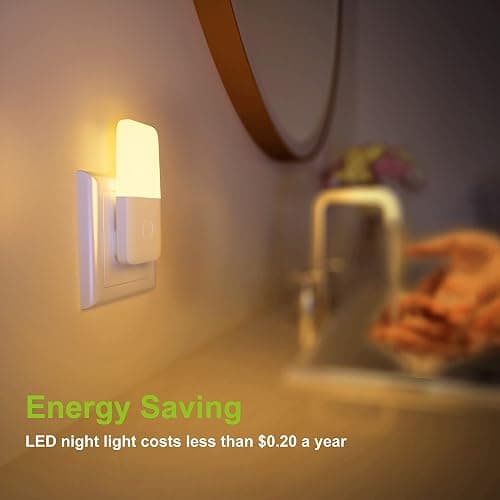 MAZ-TEK Plug in Night Light, Warm White LED Nightlights with Smart Dusk to Dawn Sensor for Kids, Nursery, Ideal for Bedroom, Bathroom,Hallway, Stairs, Kitchen, 6 Pack thumbnail 5