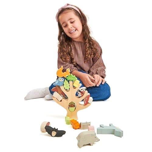 Tender Leaf Toys - Stacking Forest - Wooden Animal Balancing Game for Children and Toddlers - Manual Dexterity and Cognitive Development for Ages 18 Months+ thumbnail 3
