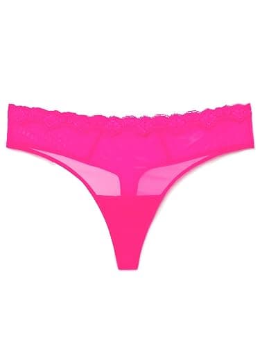 Smart & Sexy Women's Mesh & Lace Thong Panties, Available in Multi Packs thumbnail 7