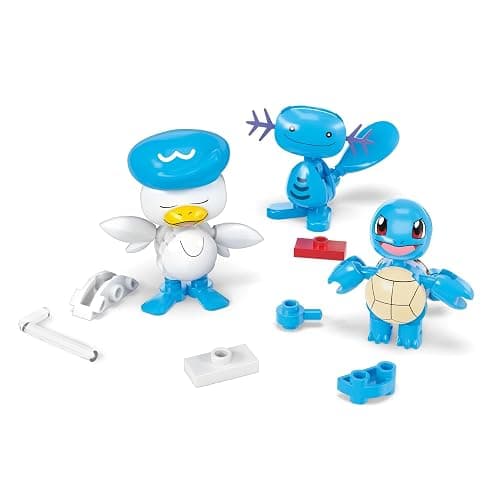 MEGA Pokémon Action Figure Building Toys Set, Water-Type Trainer Team with 79 Pieces, 2 Inches Tall, for Kids thumbnail 3