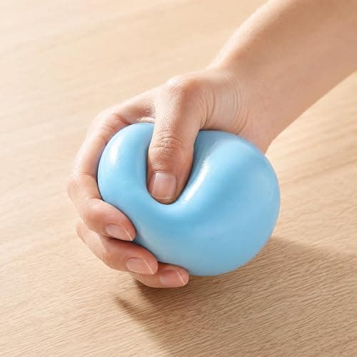 Squishy Dough Stress Ball, 8cm Squeeze Fidget Toy for Stress Relief | Soft Sensory Toy for Anxiety Relief and Focus, Cute Desk Decor for Office Home and Travel thumbnail 4