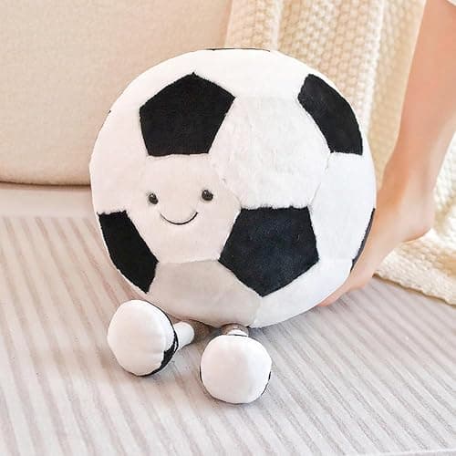 XIYUAN 13.7inch Football Plush Toys Soft Stuffed Sports Plush Balls Cute Fun American Soccer Doll Toys with feet Creative Football Spherical Decor Throw Pillow for Christmas Kids Gift (Football) thumbnail 8