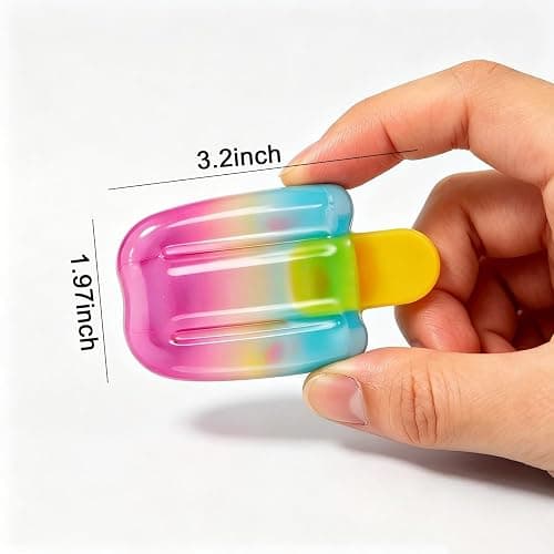 Ice Cream Squishy Stress Relief Toy, Slow Rising Soft Squeeze Fidget | Fun Gift Idea: A cute choice for summer parties, birthdays, stocking stuffers, gift baskets, and casual surprises. thumbnail 3