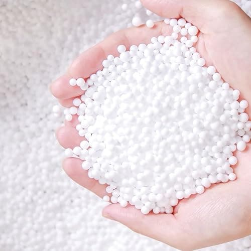 AOODOOM 80,000 Pieces Foam Beads for Slime, White Polystyrene Beads for Kids DIY Craft, Party Decoration (0.08-0.12 in) - Image 1